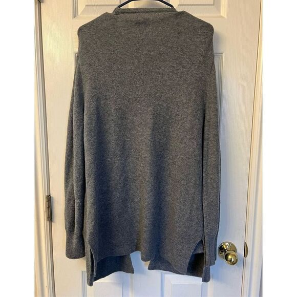 Madewell Merino Wool Cozy Walker Gray 2 Pocket Cardigan Women’s Size Large - Picture 6 of 15